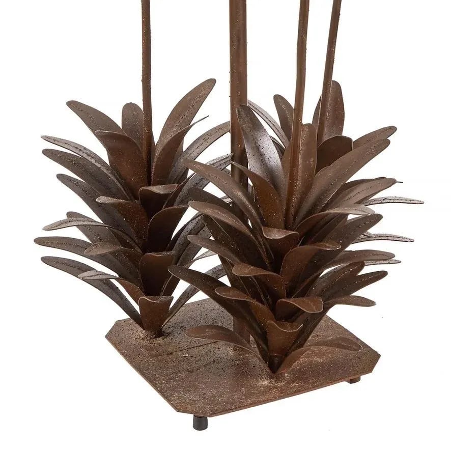 1970s Wrought Iron Desert Flower Cactus Floor Lamp - 3