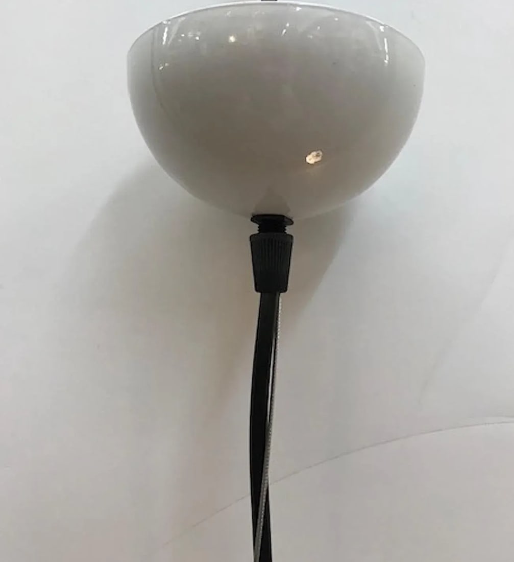 Pair of Murano Italy Glass Dome Top Pendant Lights by Lighting Company I3 - 7