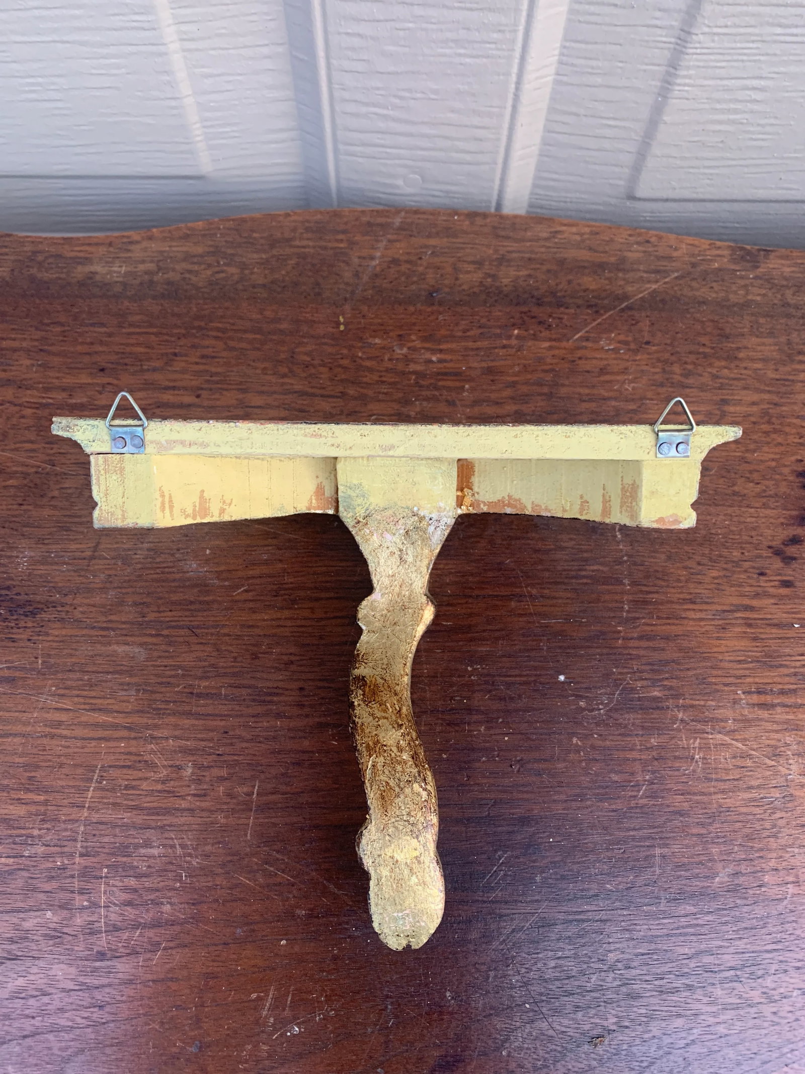 Vintage Italian Giltwood Wall Sconce Shelf - 7
