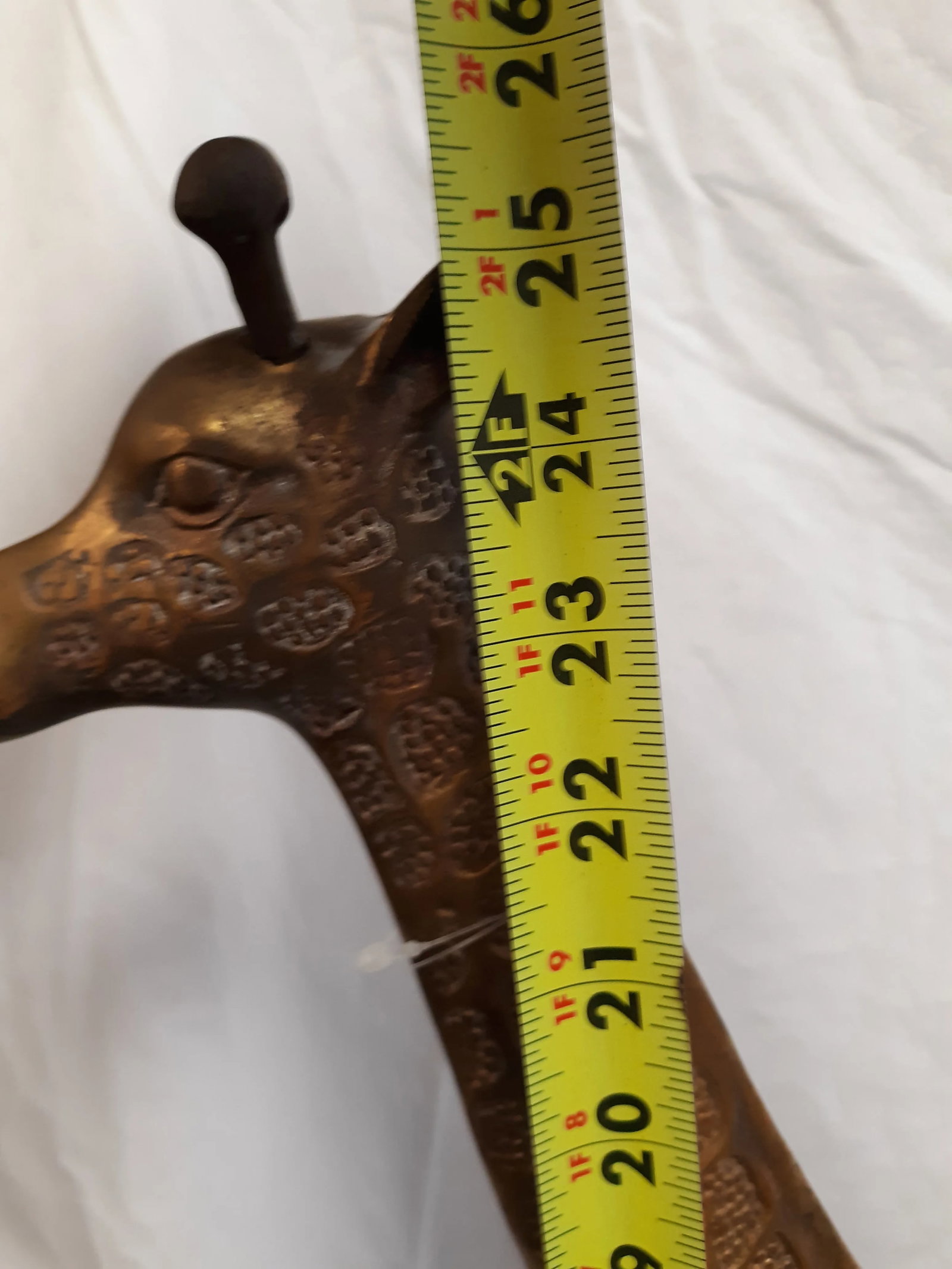 1960s Vintage Brass Giraffe Statues - A Pair - 10