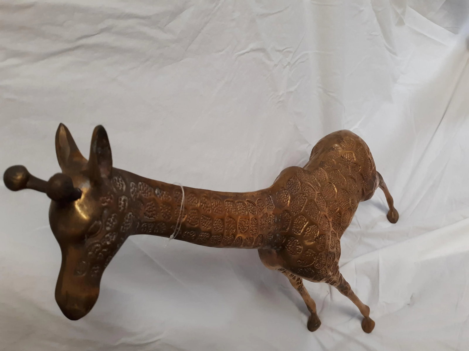 1960s Vintage Brass Giraffe Statues - A Pair - 6