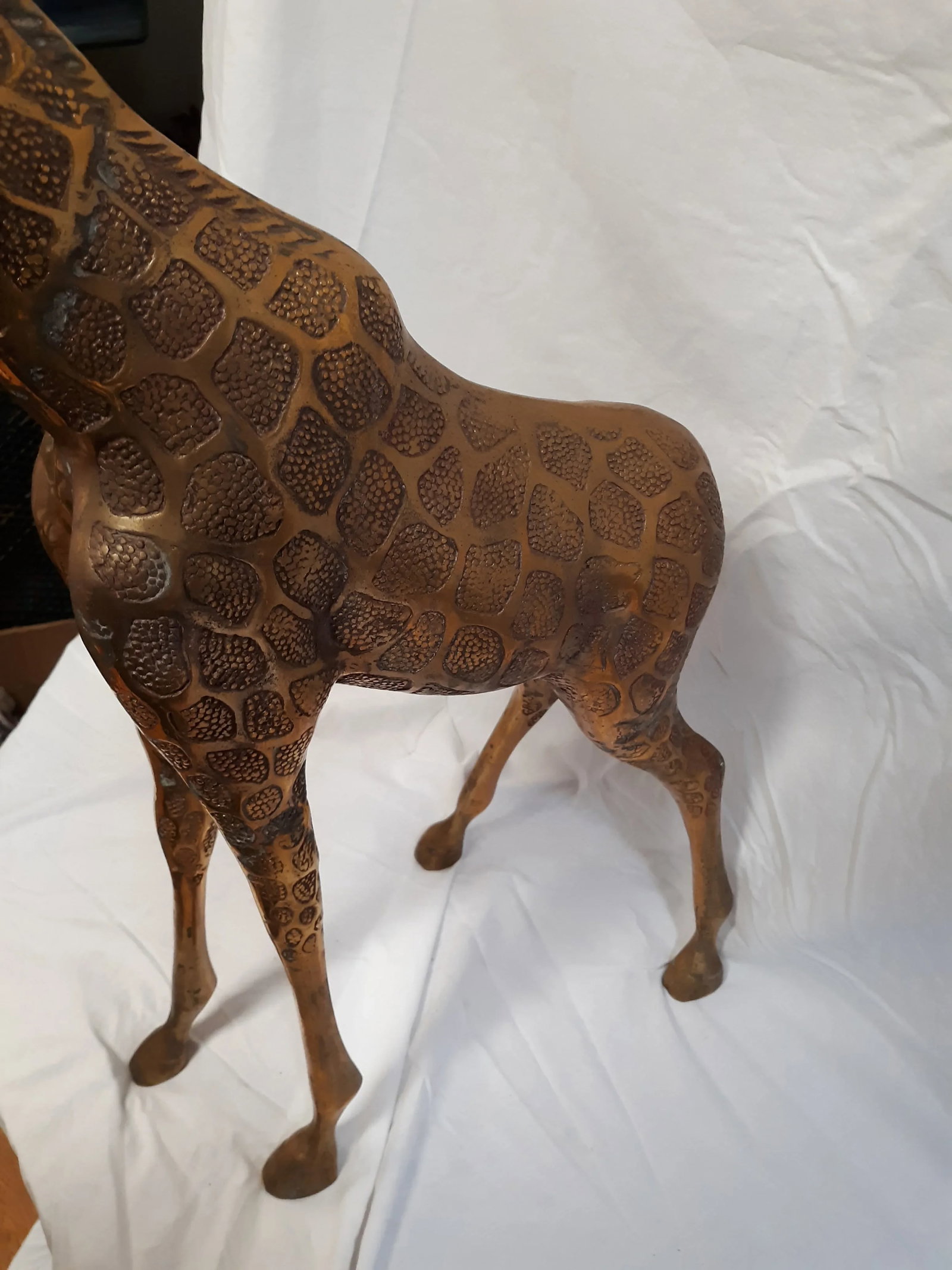 1960s Vintage Brass Giraffe Statues - A Pair - 7