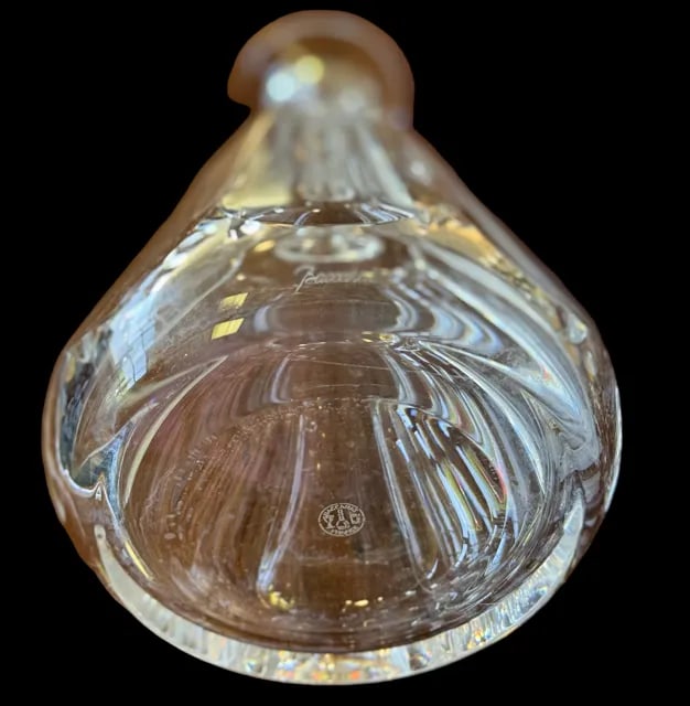 Vintage Baccarat French Crystal Decanter - Tallyrand Pattern/Cut Stopper - 3