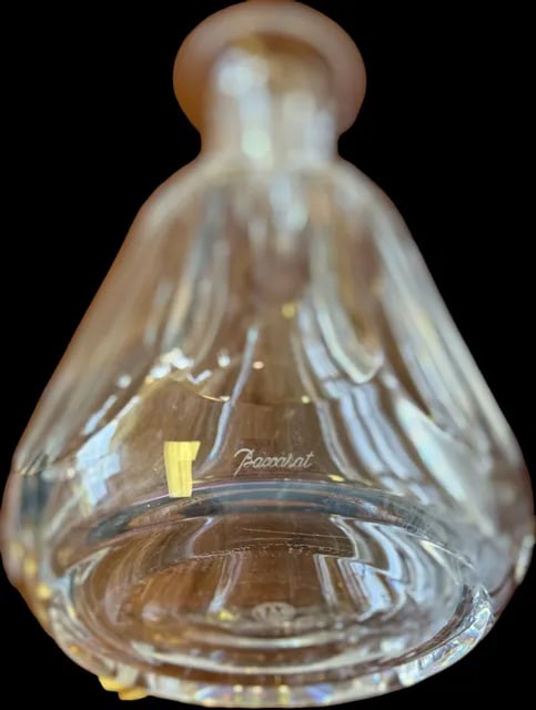 Vintage Baccarat French Crystal Decanter - Tallyrand Pattern/Cut Stopper - 4
