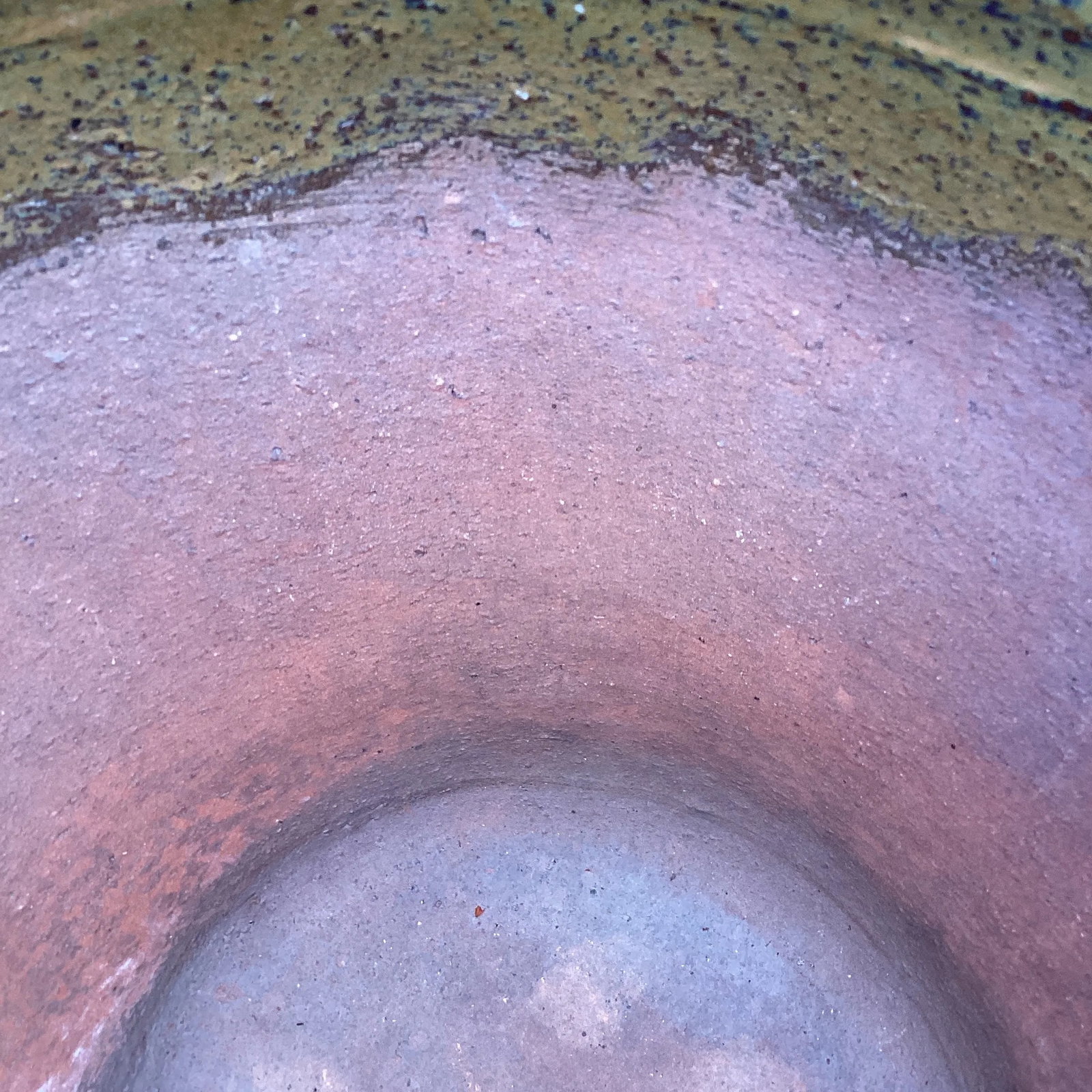 Mid 20th Century Handcrafted Glazed Terra Cotta Red Clay Large Scale Planter - 7