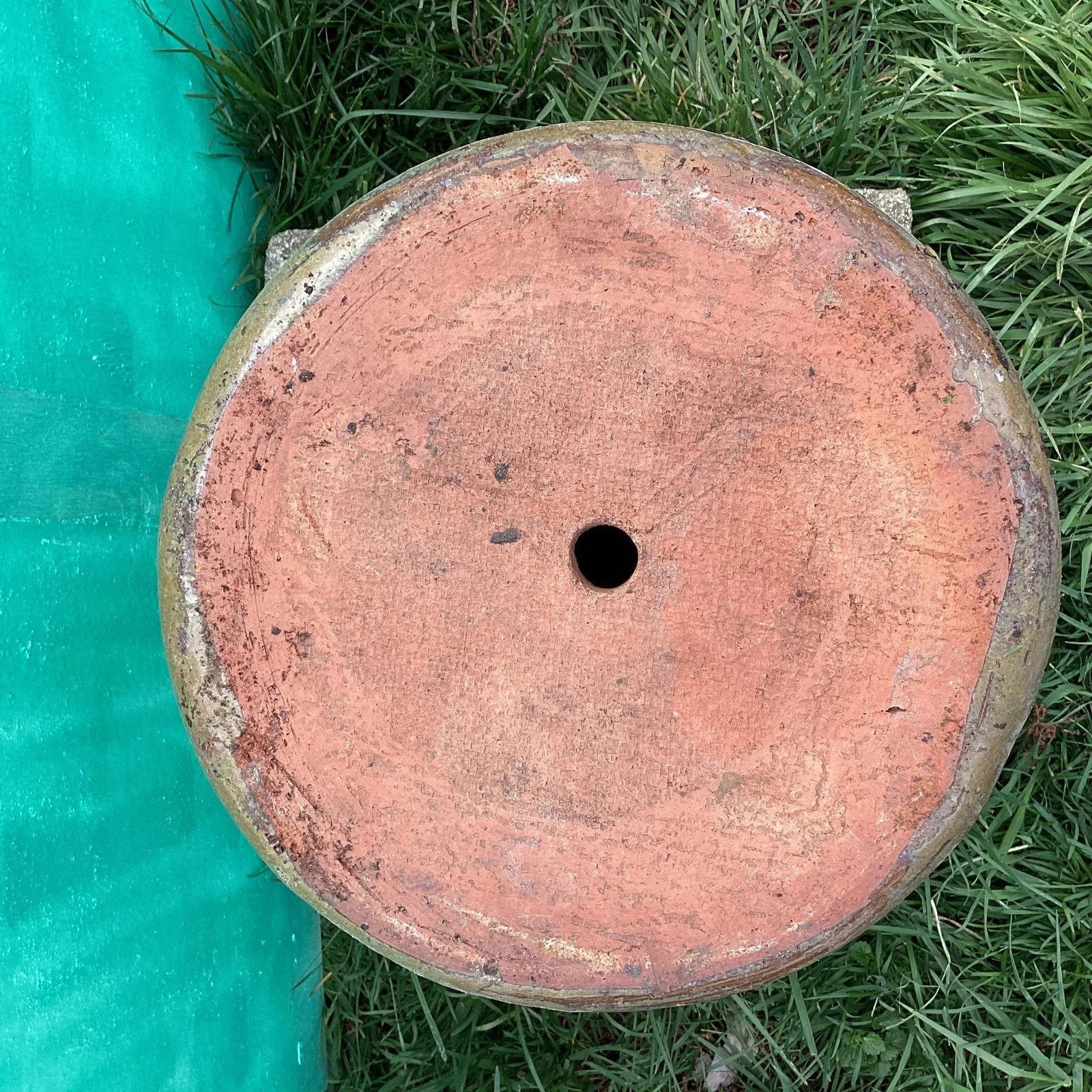 Mid 20th Century Handcrafted Glazed Terra Cotta Red Clay Large Scale Planter - 8