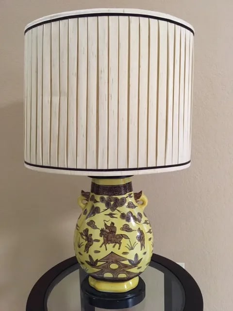Vintage Paul Hanson Asian Style Urn Lamp - 8