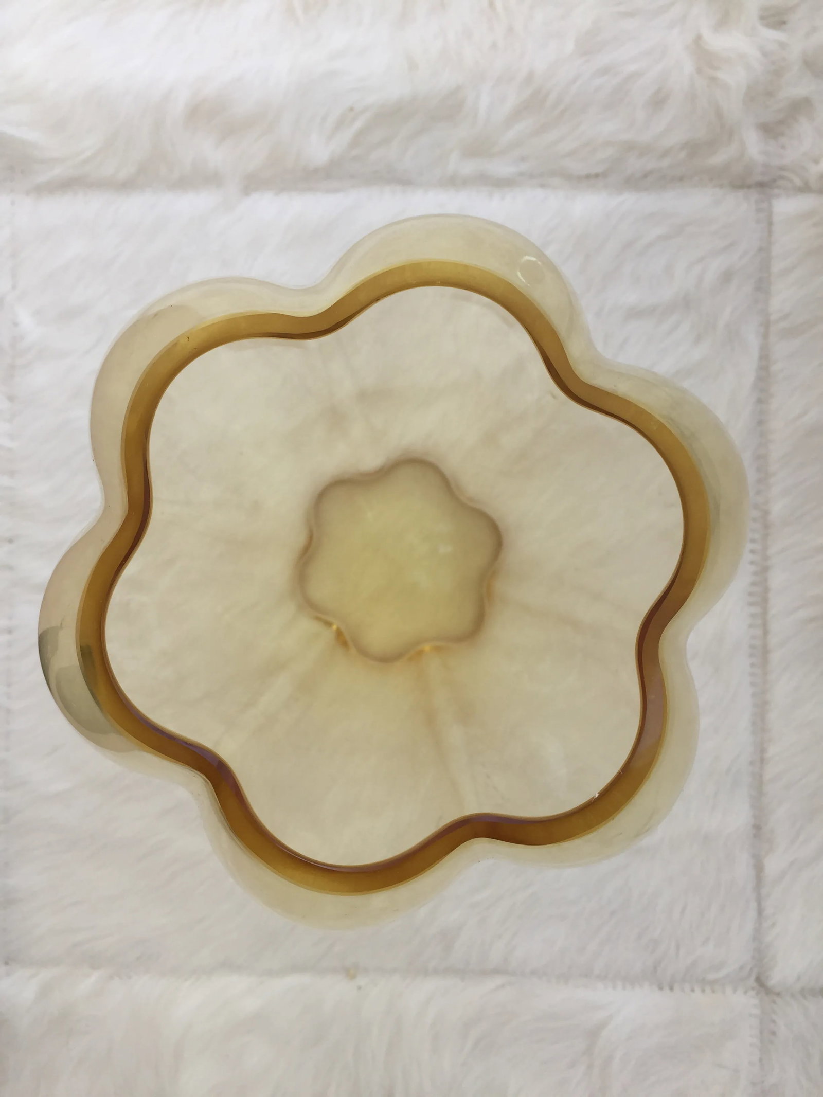 George Sakier for Fostoria Glass Company Gold "Lotus" Vase - 4