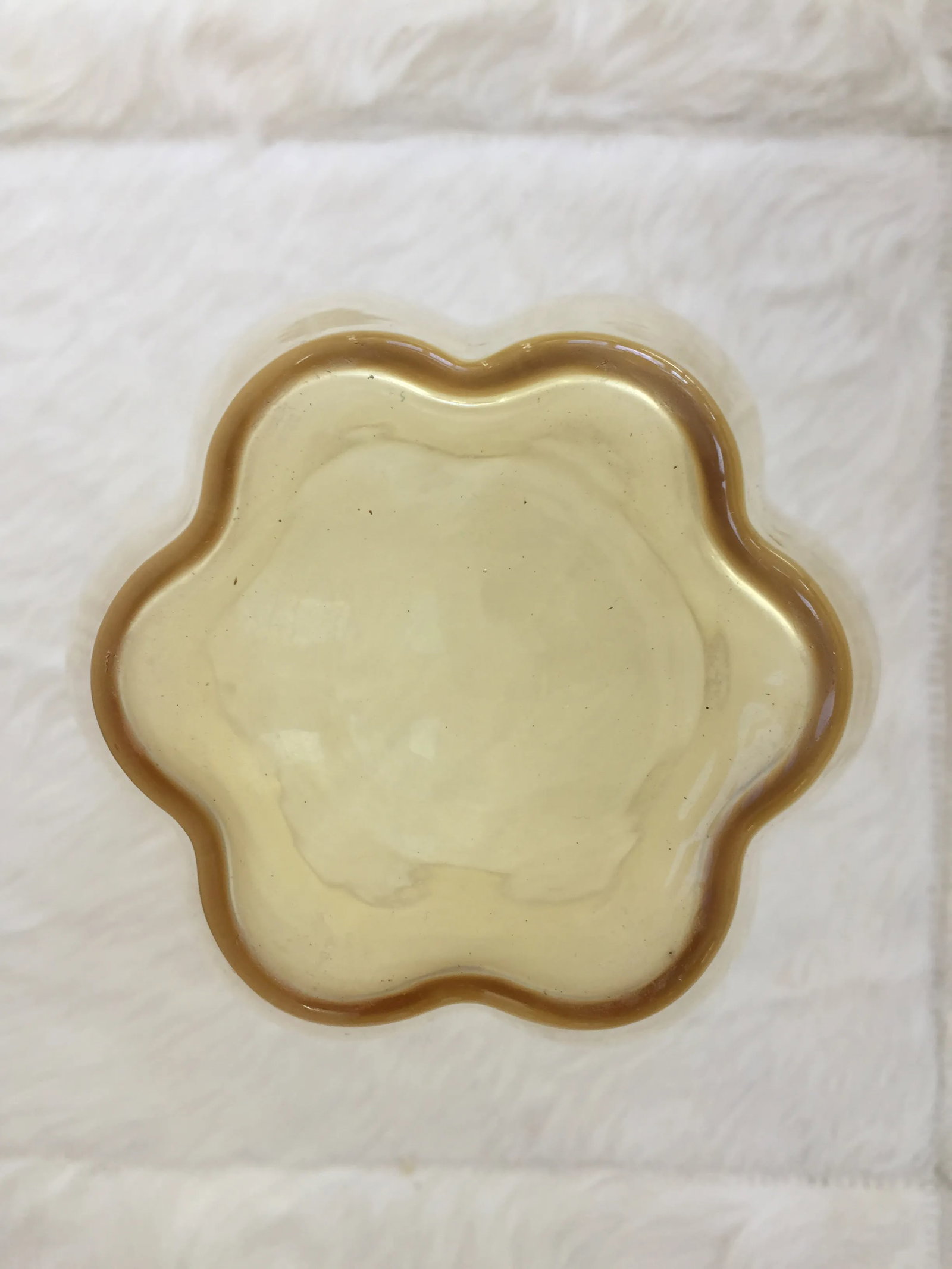 George Sakier for Fostoria Glass Company Gold "Lotus" Vase - 5