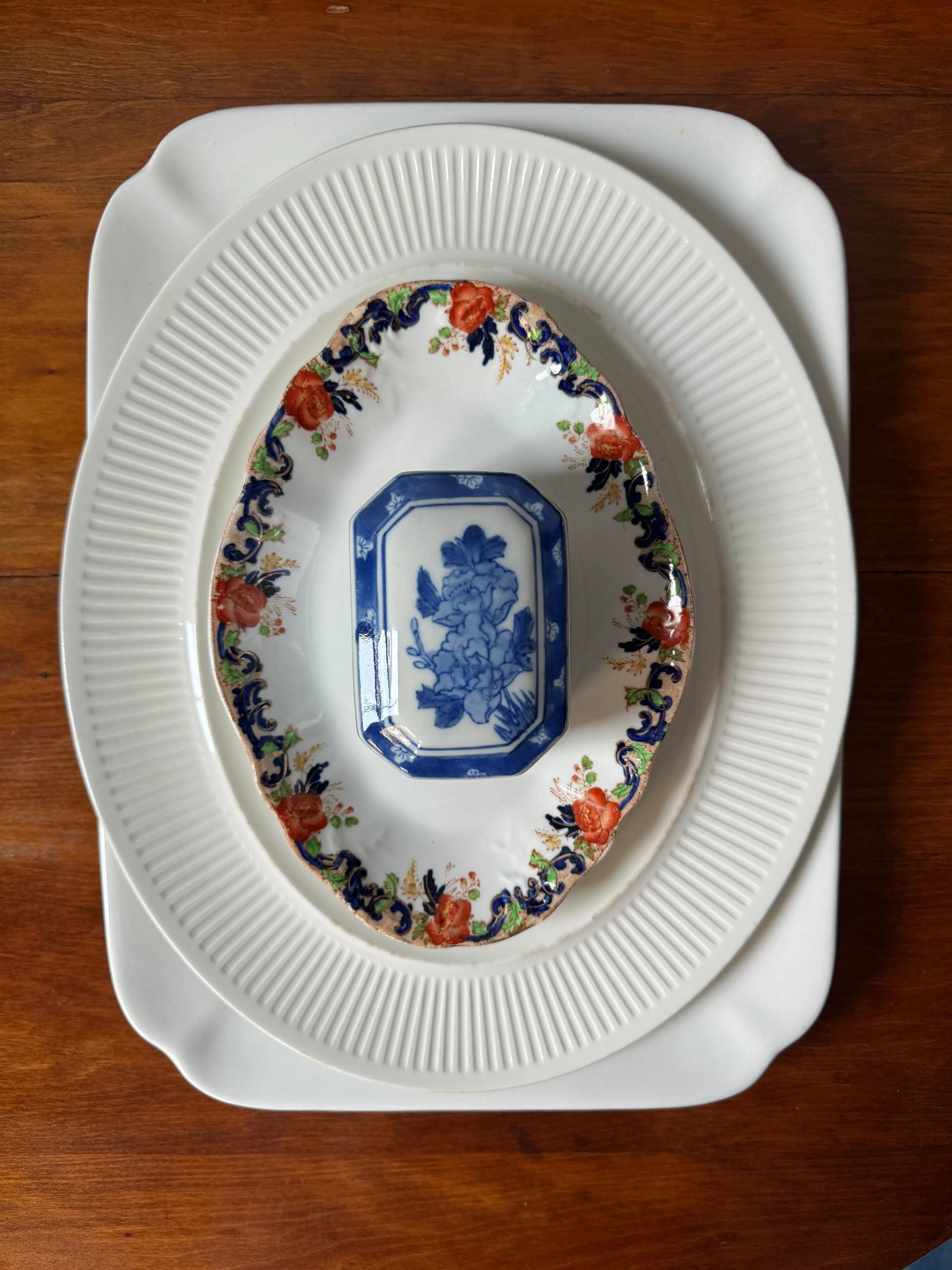 Vintage Johnson Brothers Ironstone Platter - 6