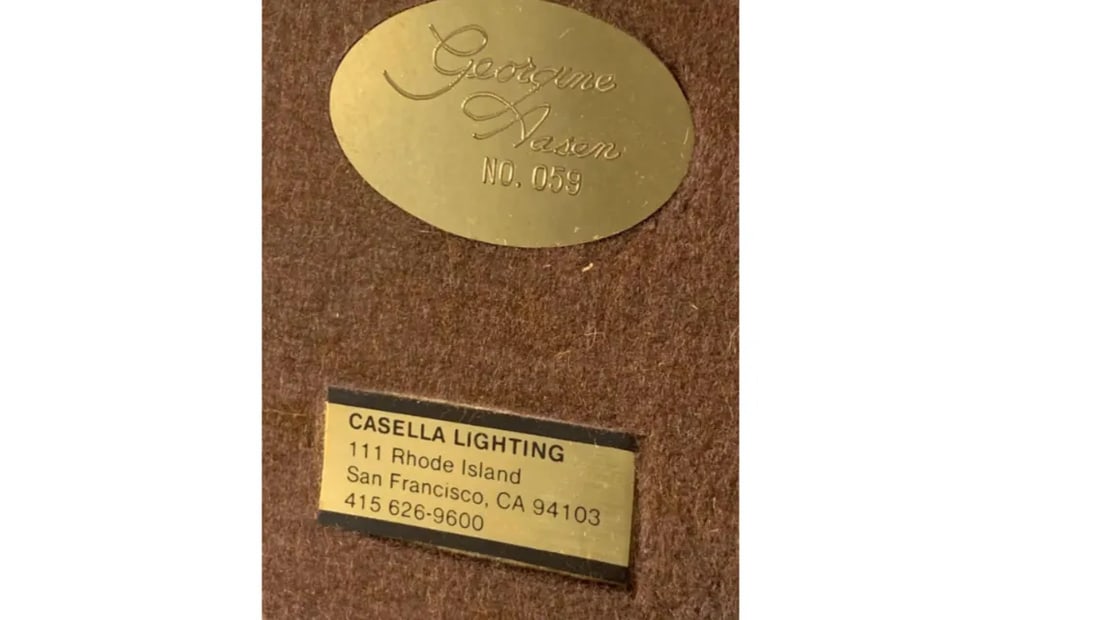 1970s Brass Snake Lamps by Georgine Aasen for Casella Lighting San Francisco - a Pair - 4