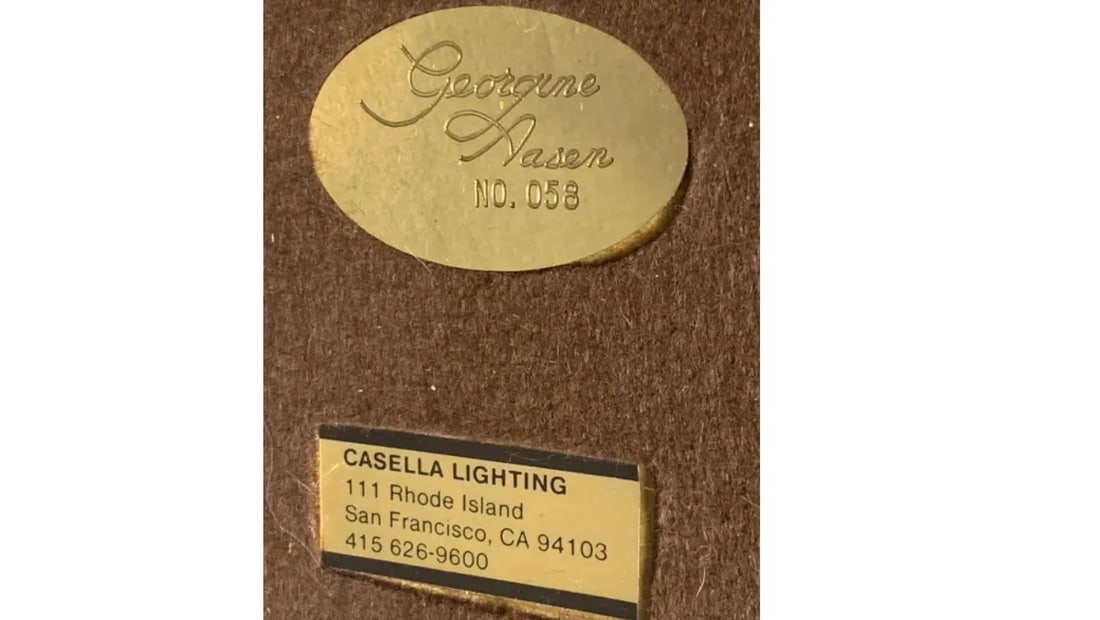 1970s Brass Snake Lamps by Georgine Aasen for Casella Lighting San Francisco - a Pair - 5