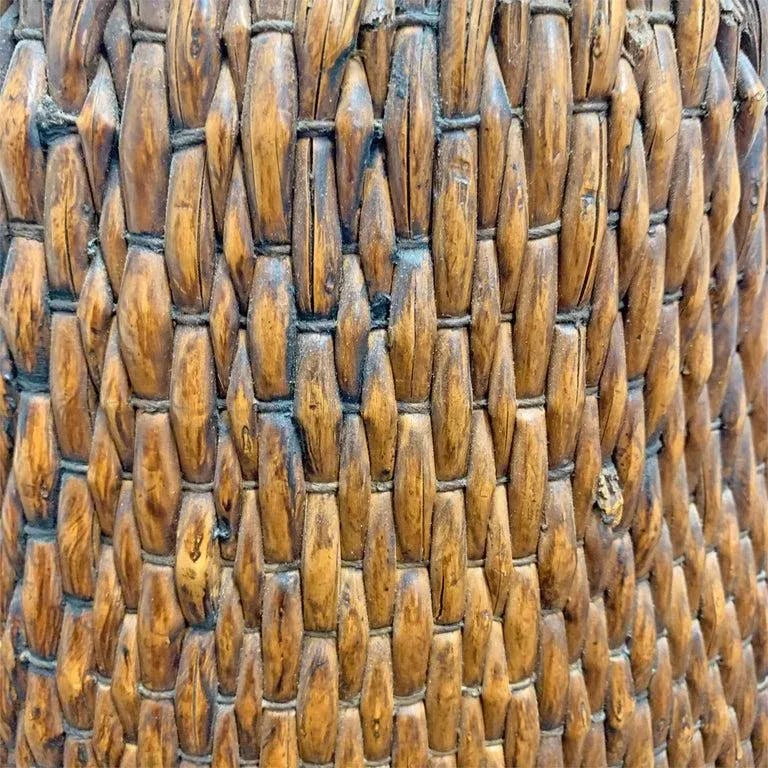 Mid-20th Century Chinese Woven Reed Basket - 6