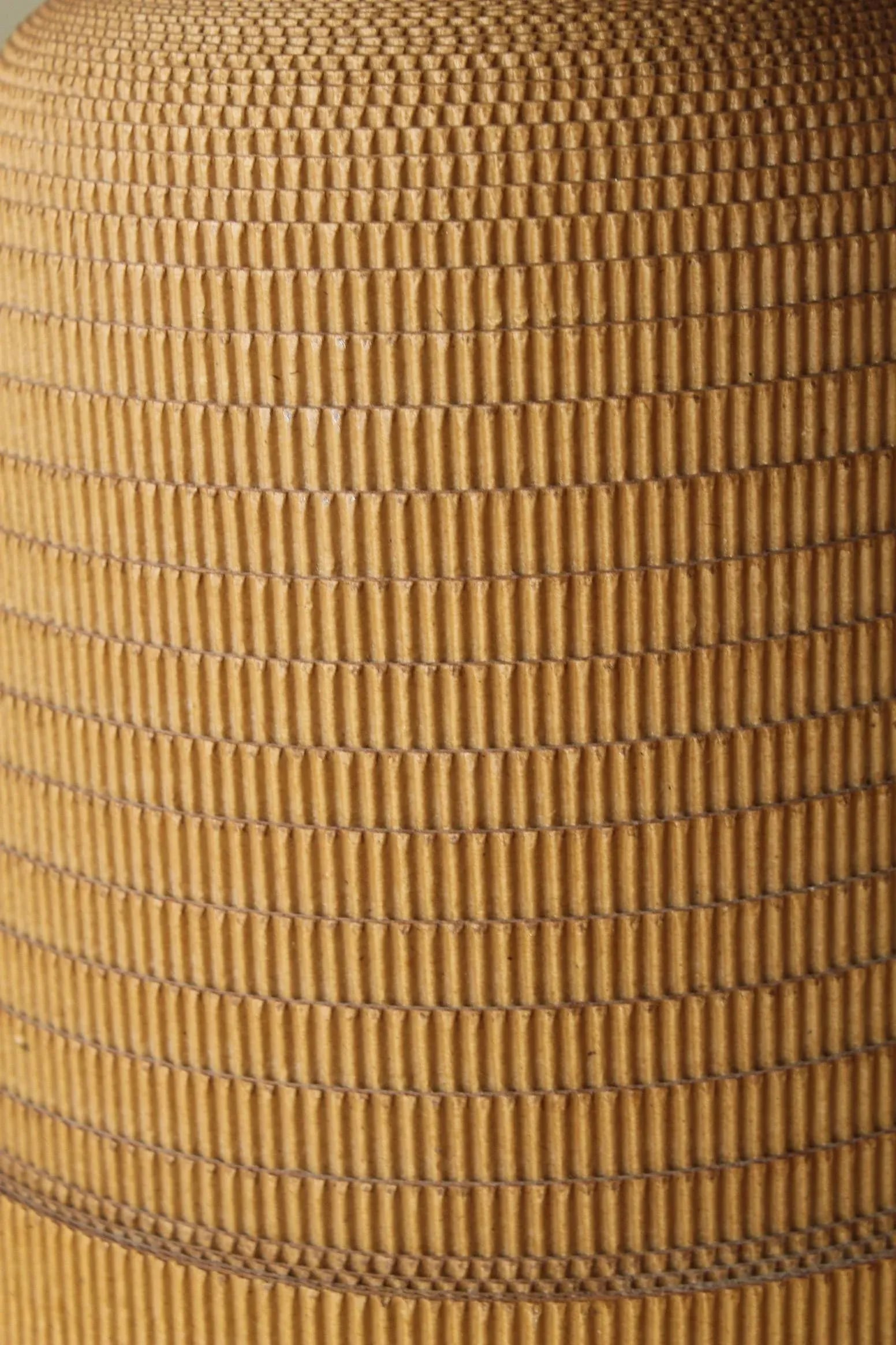 Mid-Century Cardboard Table Lamp, Gregory Van Pelt Frank Gehry Art Style 1960s - 6