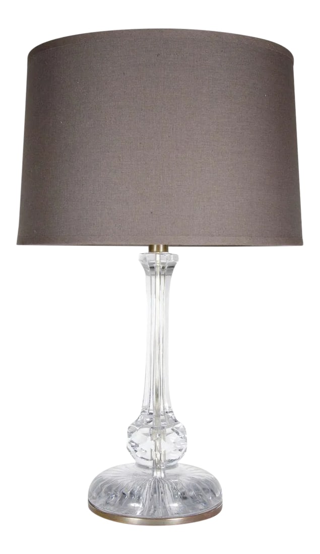 Art Deco Crystal Table Lamp in Baccarat Style (1 of 6)