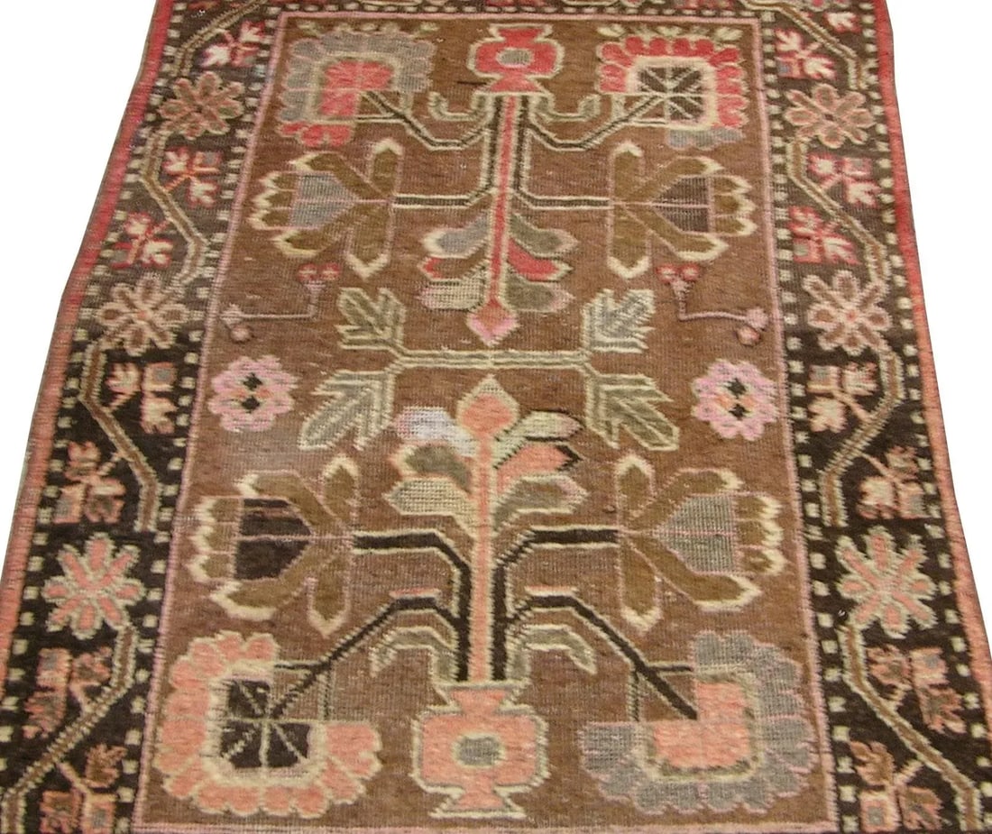 Early-19th Century Authentic Uzbek Samarkand Rug 4'8'' X 2'9'' - 3