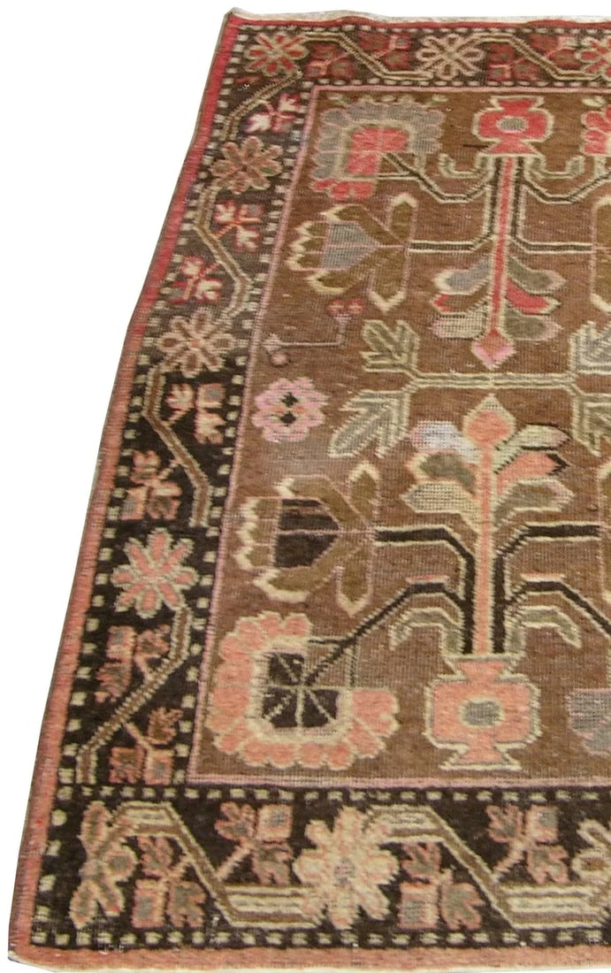 Early-19th Century Authentic Uzbek Samarkand Rug 4'8'' X 2'9'' - 4