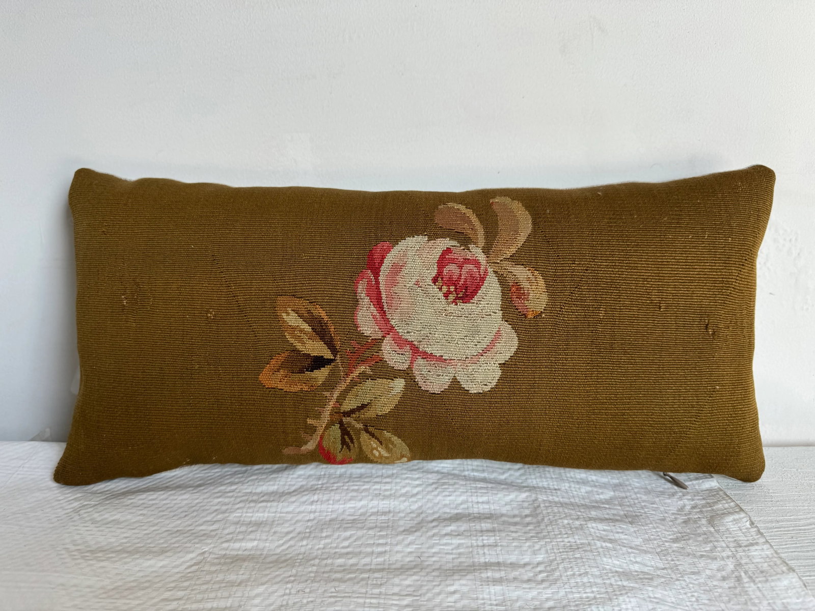 1850 French Aubusson Tapestry Pillow - 2