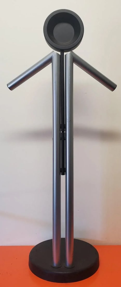 1980s Modern Standing Adjustable Hat and Coat Rack - 11