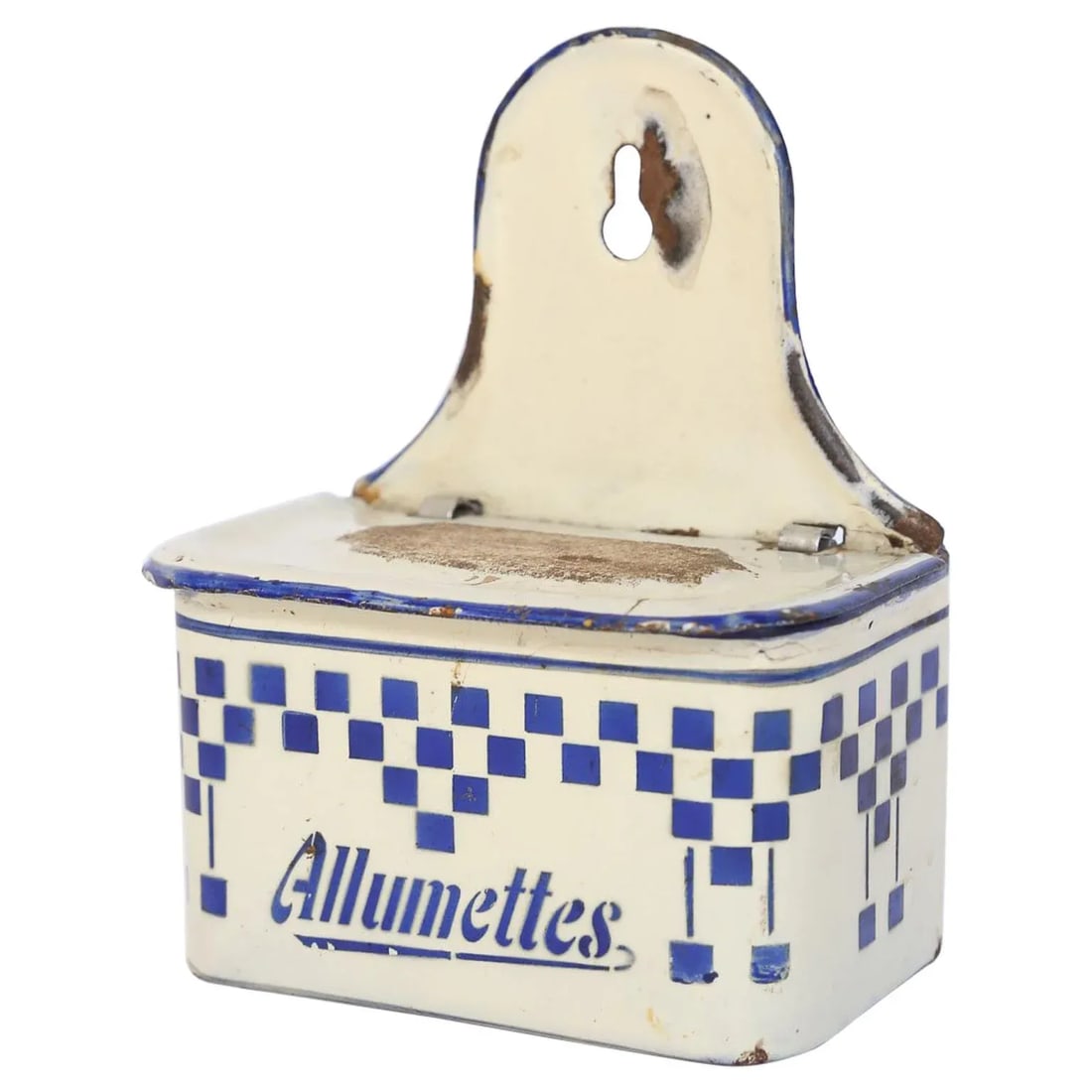 French Enamel Match Holder and Striker 2 - 10