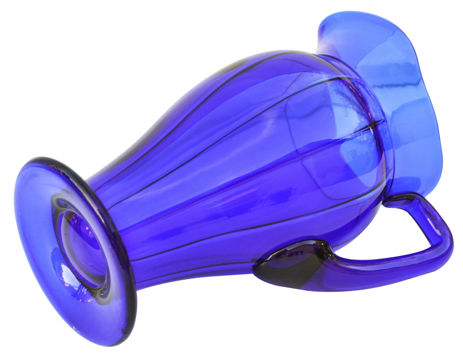 Early 20th Century Mid-Century Blue Glass Set, S/8 - 4