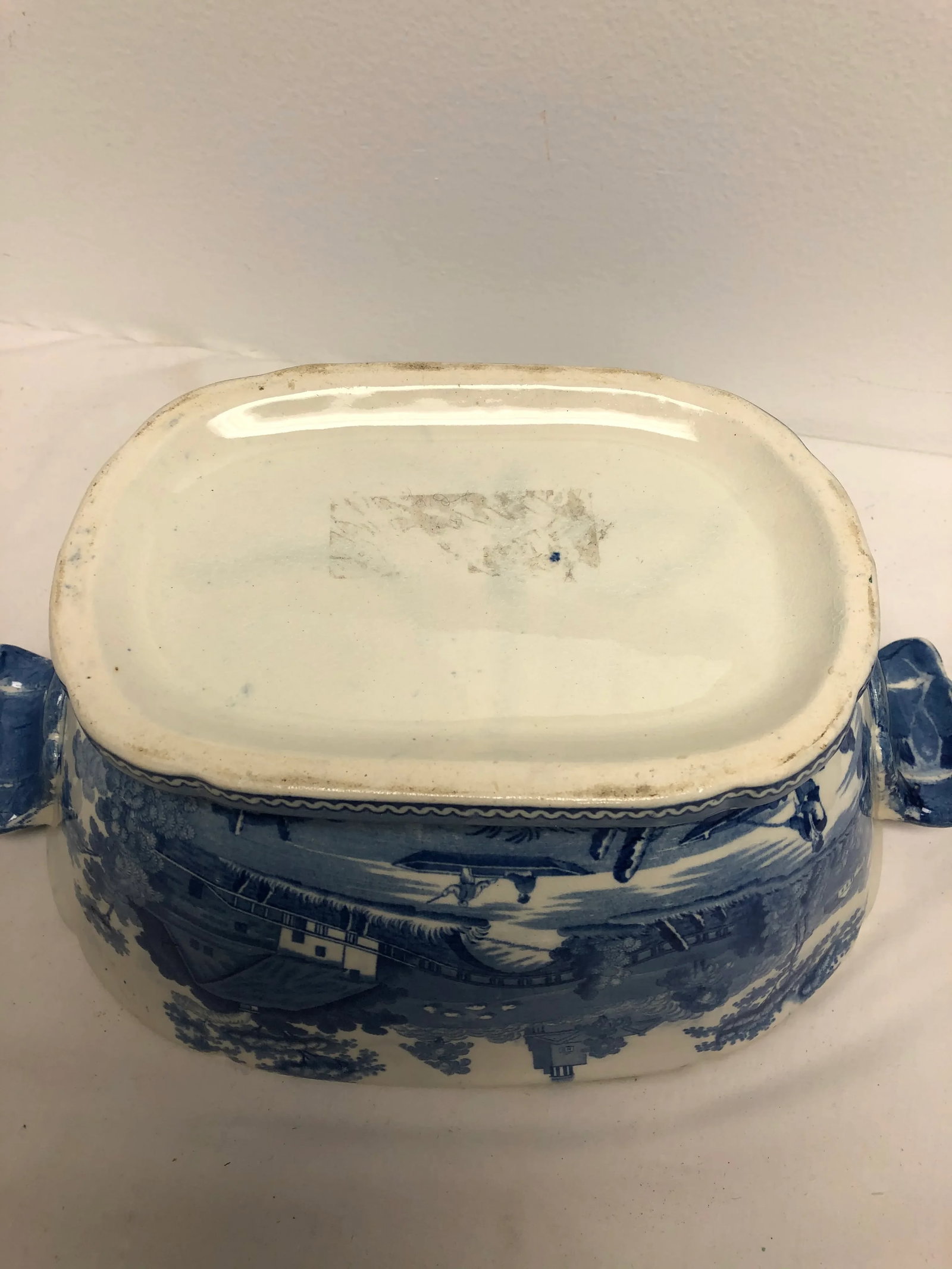 Antique England 1830 "Wild Rose" Transferware Soup Tureen - 11
