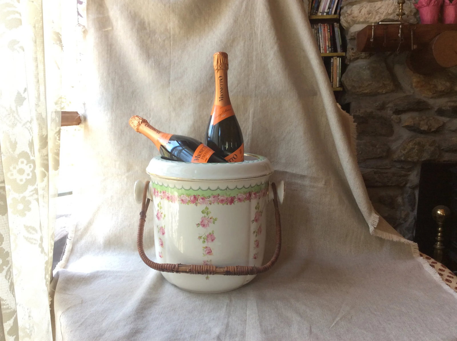 Royal Doulton Edwardian Rose Garland Jardinere / Ice Bucket - 6