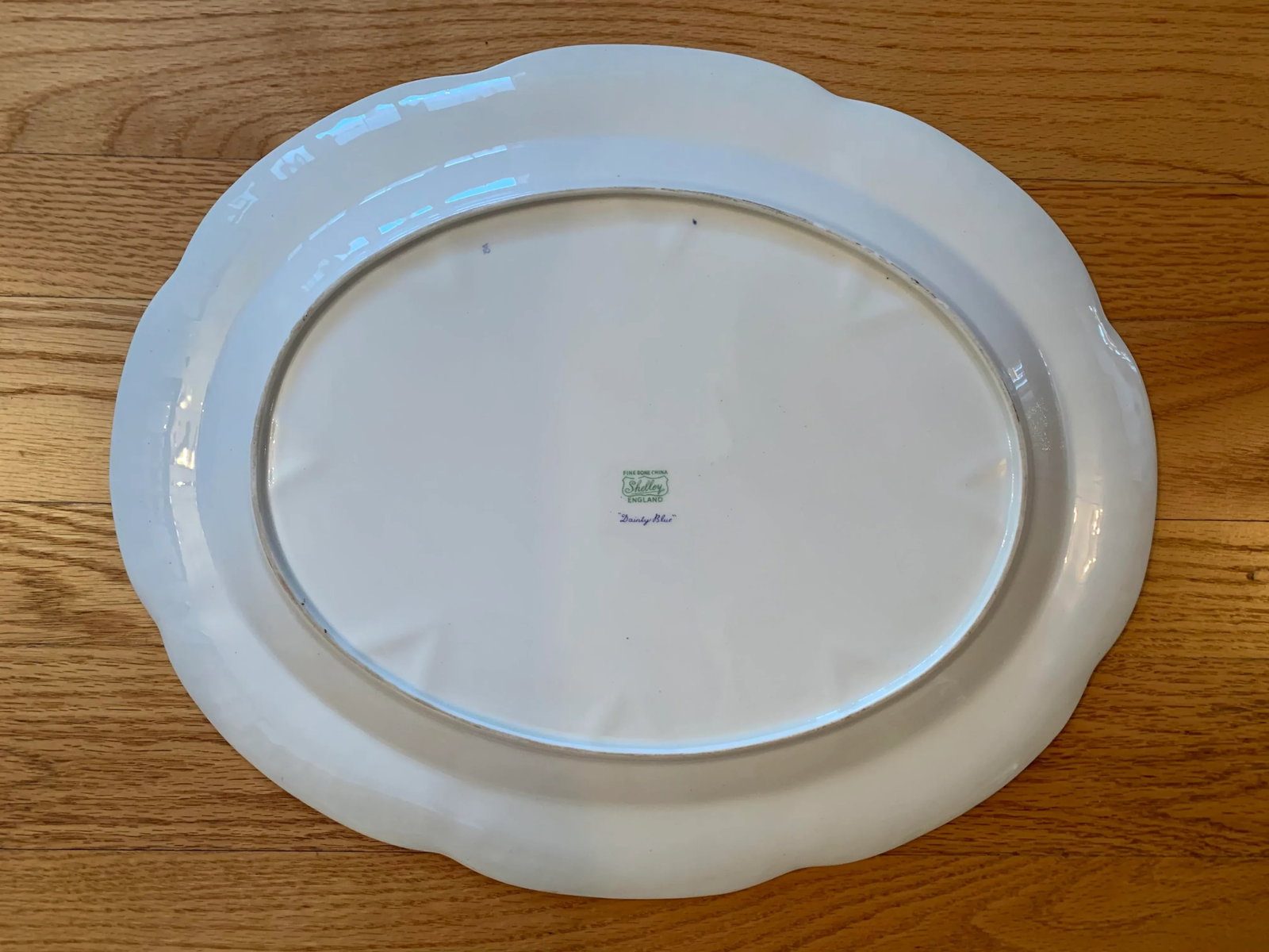 Early 20th Century Shelley England Dainty Blue 17in Platter - 5