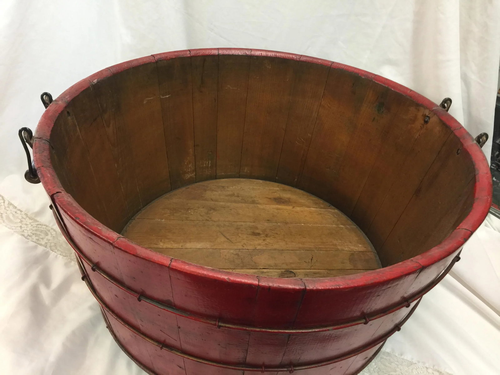 Antique Barrel Storage Box - 4