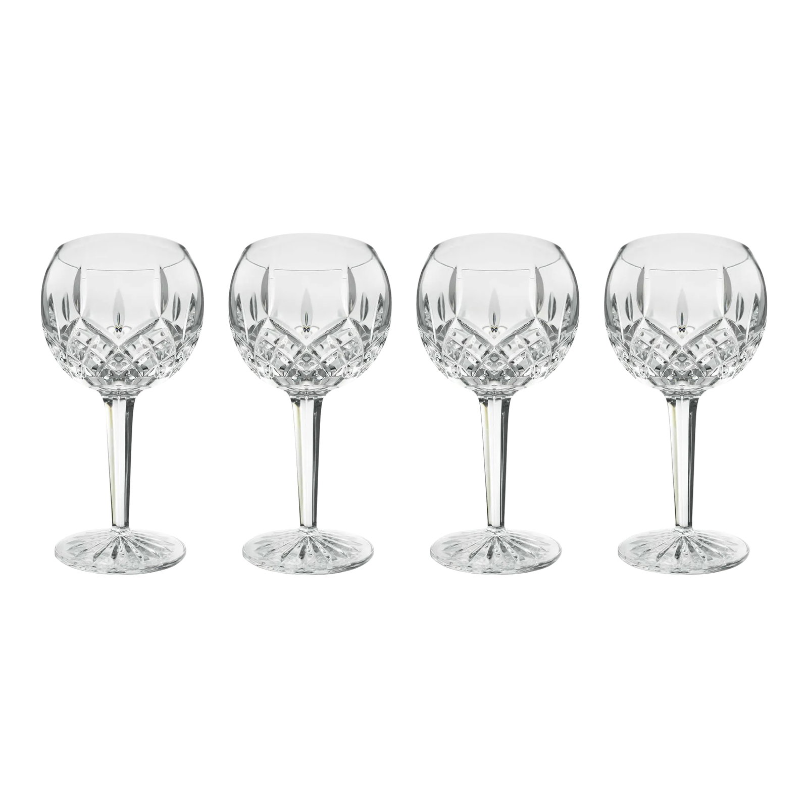 Late 20th Century Lismore Balloon Waterford Crystal Wine Glasses - Set of 4 (1 of 4)