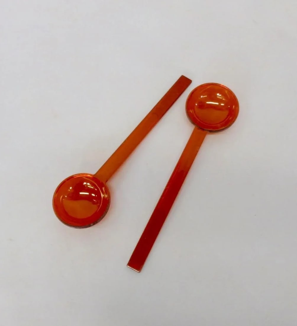 JHQ Dansk Denmark Modernist Acrylic Salad Servers - 4
