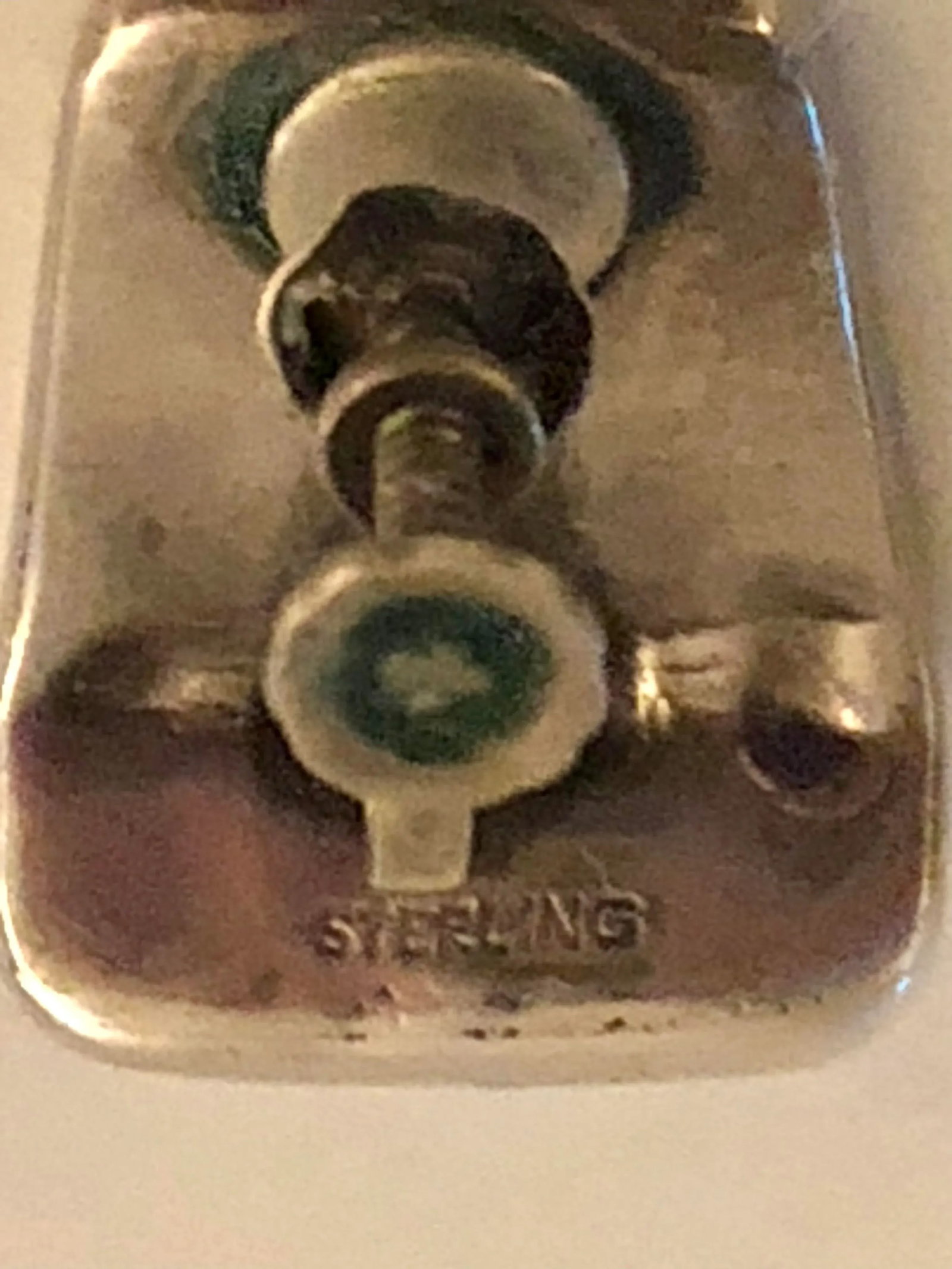 Mid 20th Century Vintage Mexican Abalone Shell Sterling Screw Back Earrings, A Pair - 6