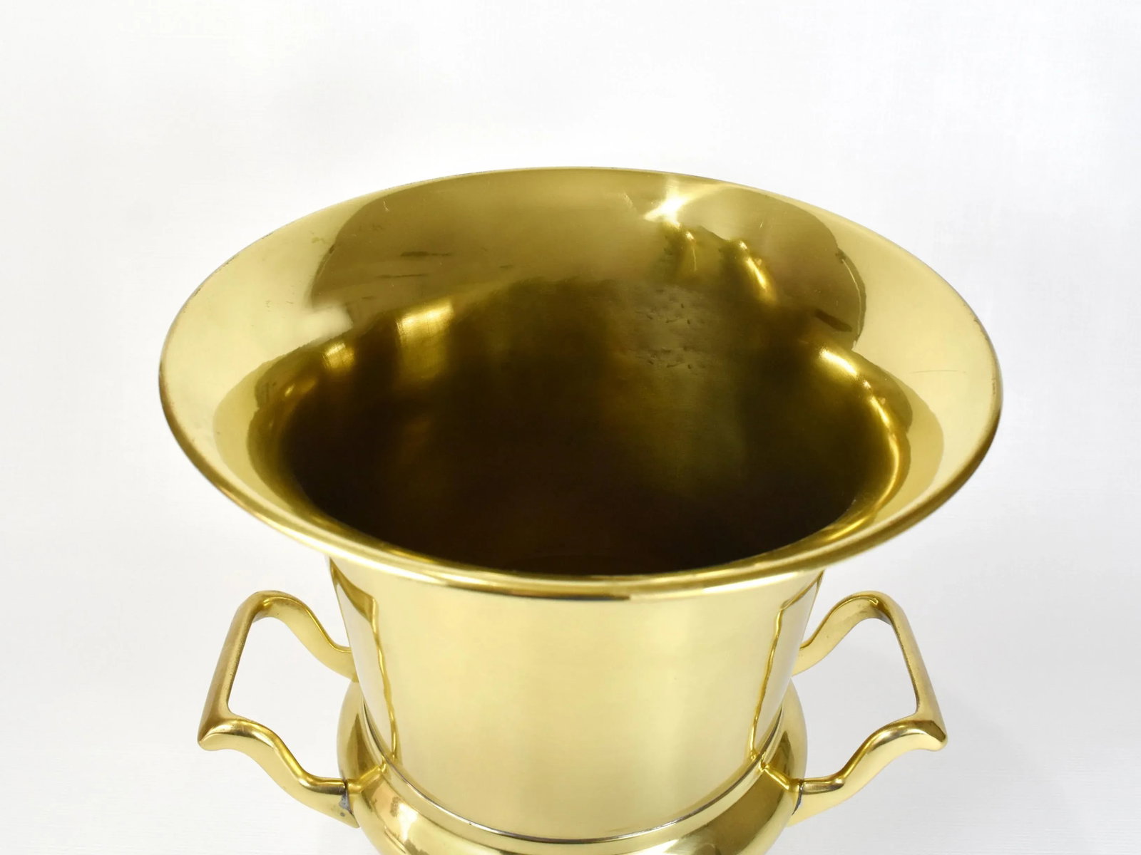 Modern Solid Brass Champagne Wine Ice Bucket Cooler - 2
