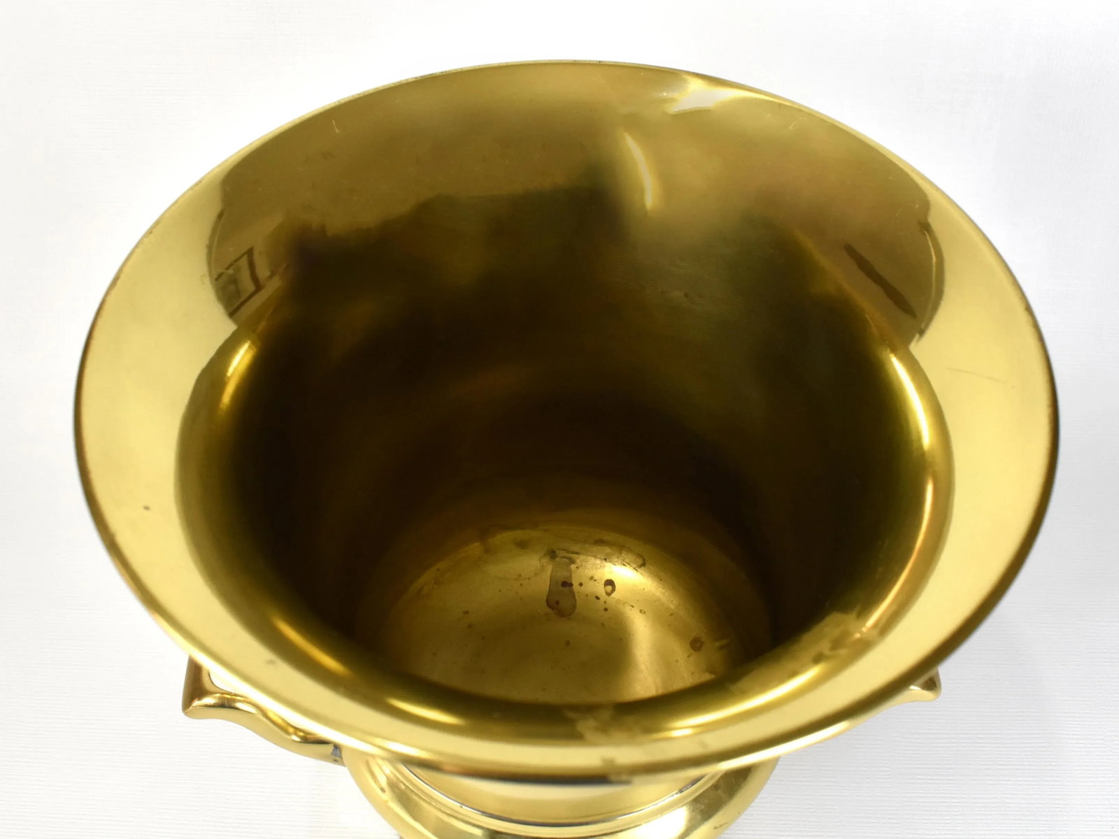 Modern Solid Brass Champagne Wine Ice Bucket Cooler - 3