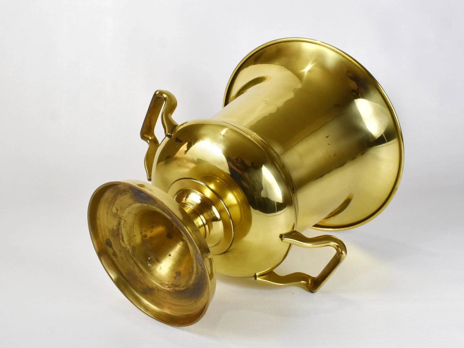 Modern Solid Brass Champagne Wine Ice Bucket Cooler - 4