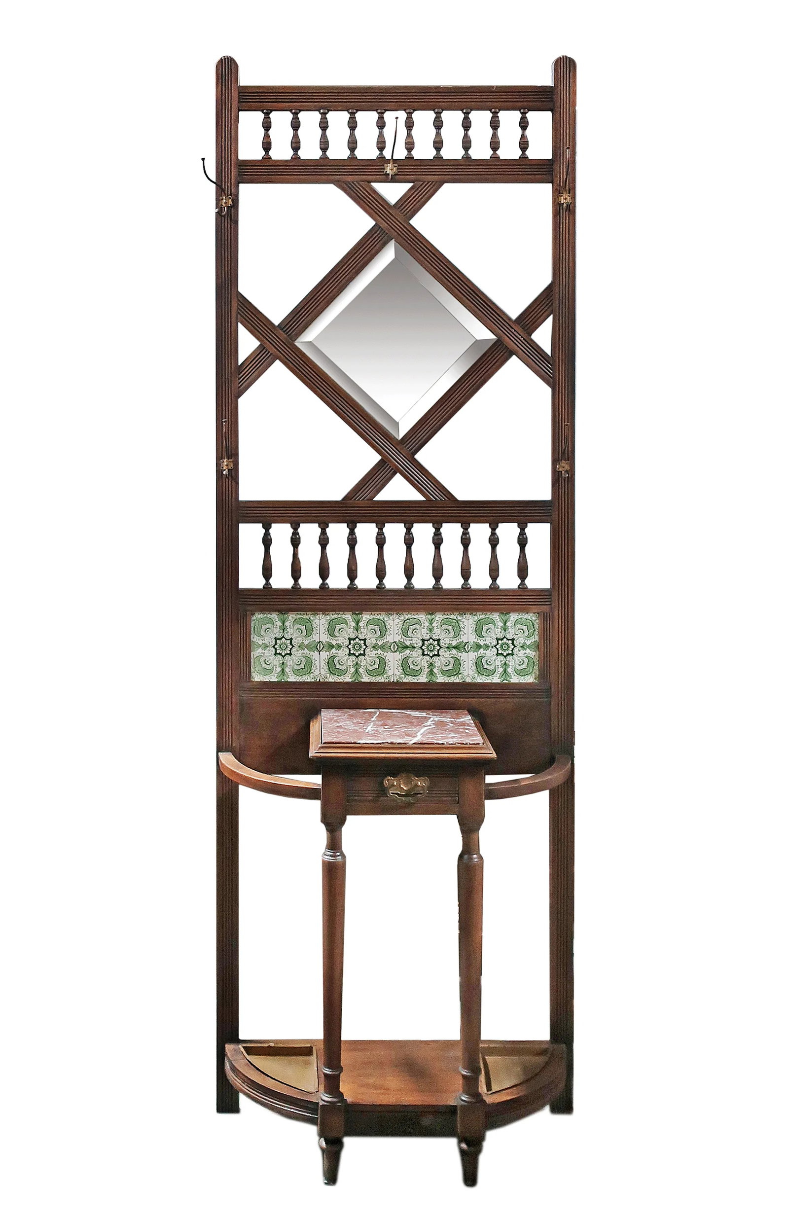 Antique Hall Stand - 5