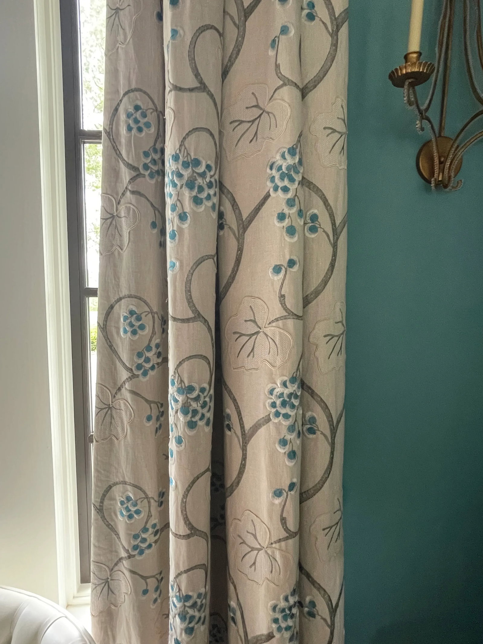 Osborne & Little "Shiraz" Stationary Curtain Panels - 2 Panels - 4