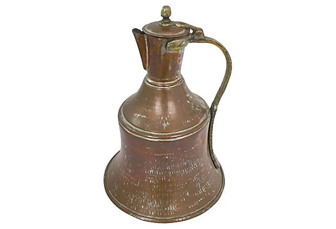 Antique Large Persian Copper Jug - 2