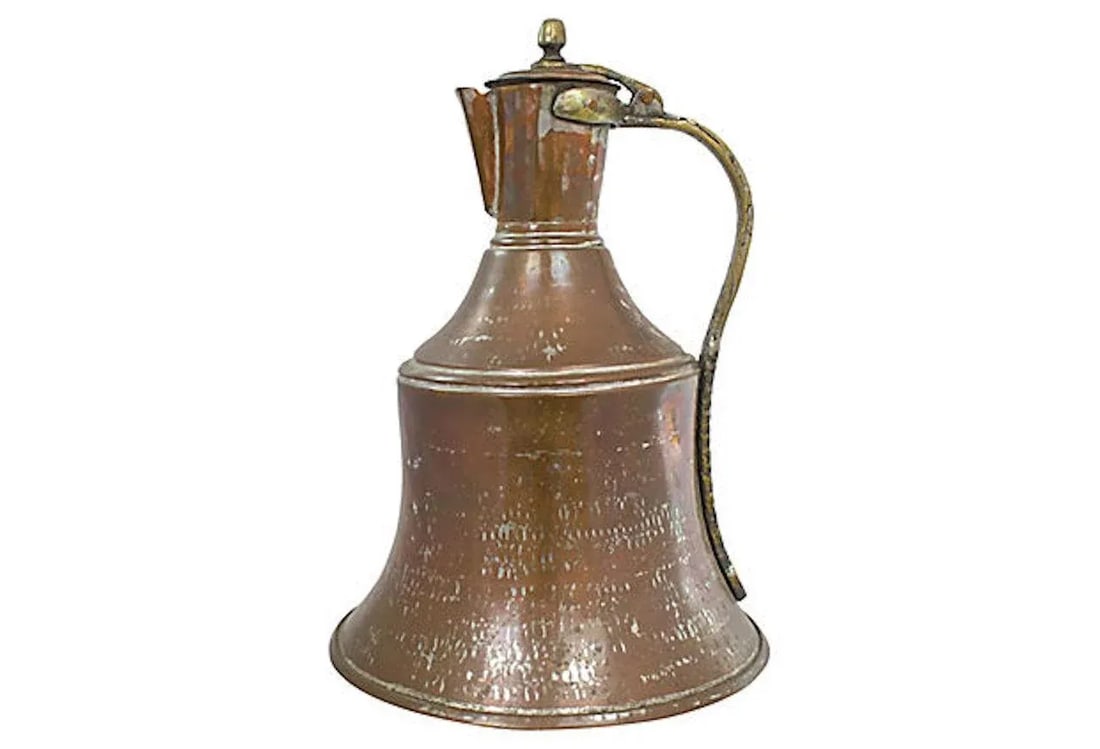 Antique Large Persian Copper Jug - 3