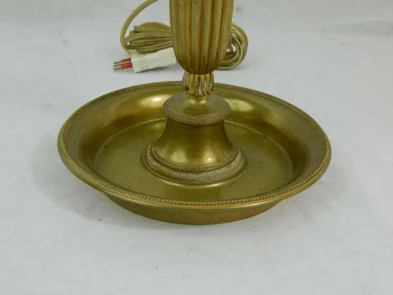 19th Century Louis XVI Style Three Light Gilt Bronze Bouillotte Lamp - 6