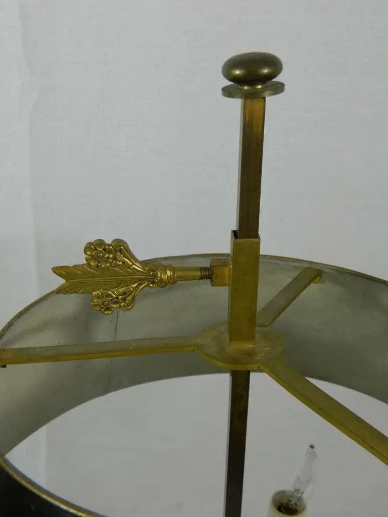 19th Century Louis XVI Style Three Light Gilt Bronze Bouillotte Lamp - 7