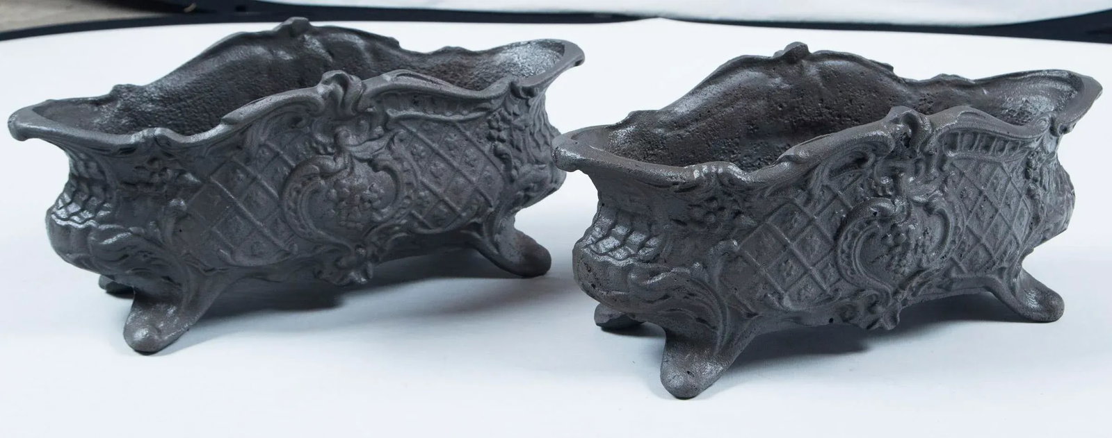 Pair of Cast Iron Footed Planters, Circa 1900 - 11