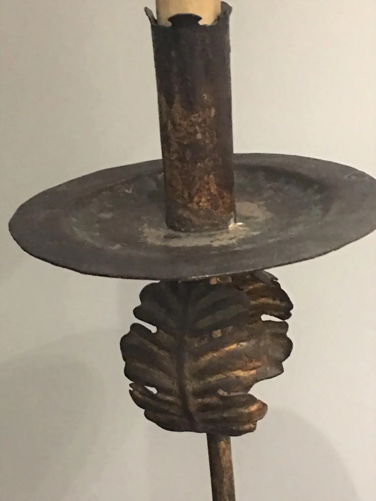 1960s Gilt Iron Standing Floor Lamp - 5