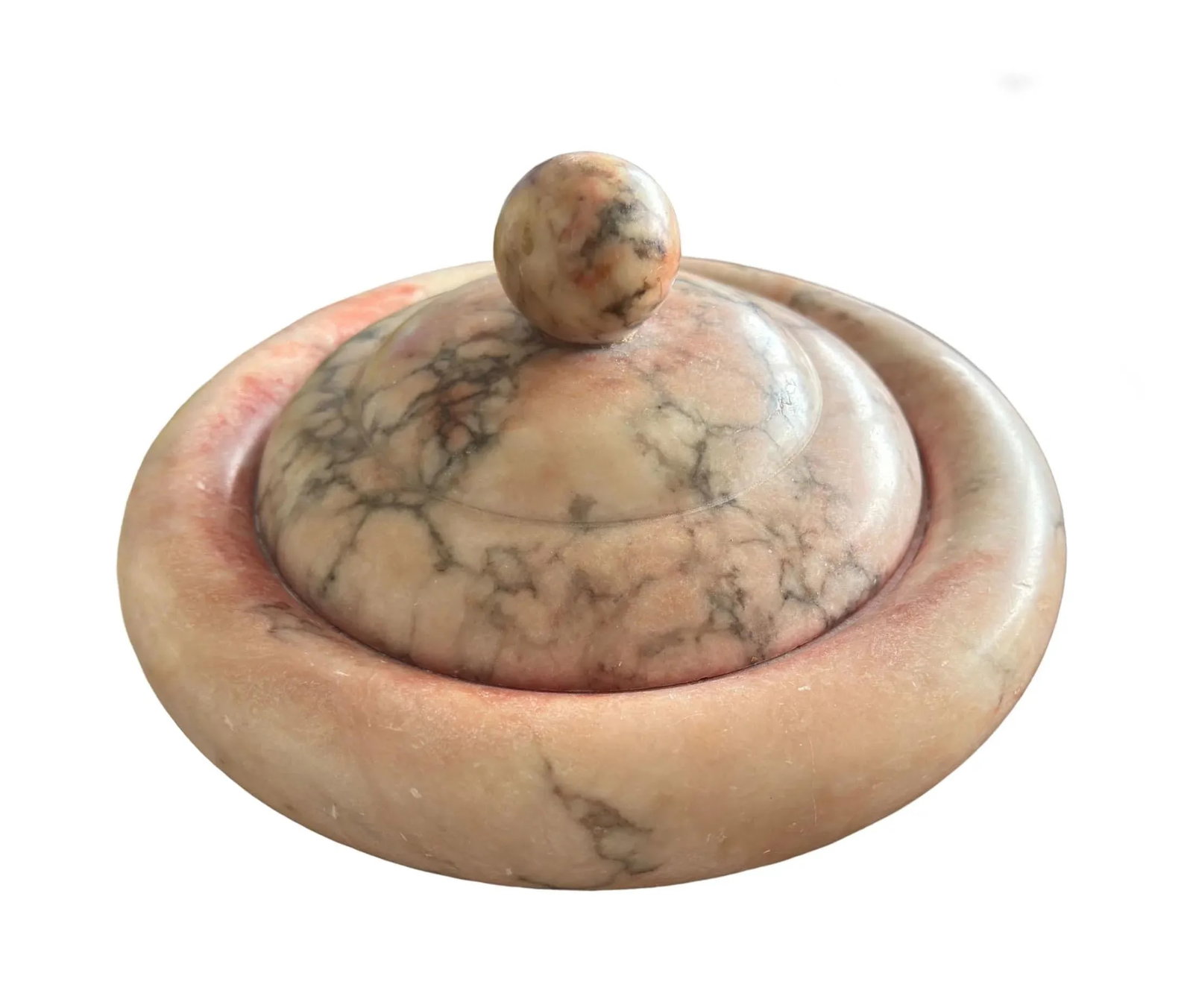 Italian Alabaster Round Box - 3
