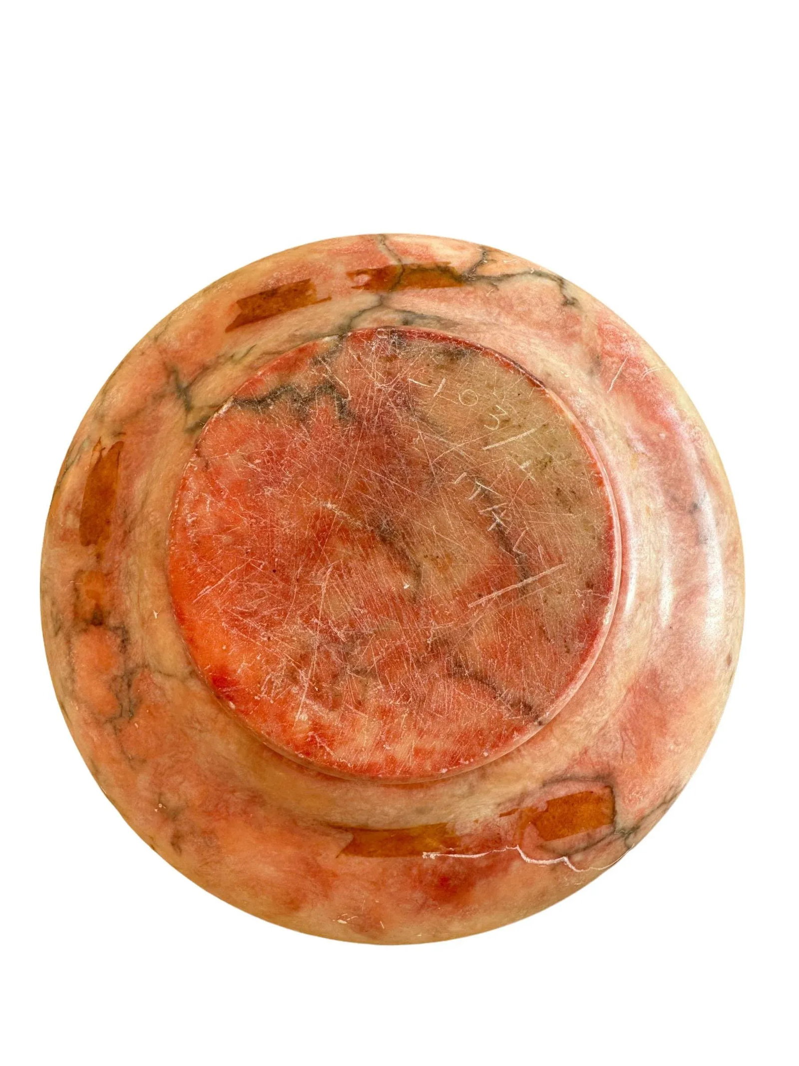 Italian Alabaster Round Box - 7