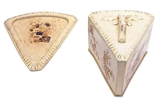 Antique Covered English Ceramic Cheese Dish - 7