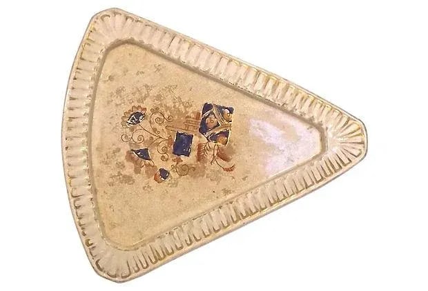 Antique Covered English Ceramic Cheese Dish - 8