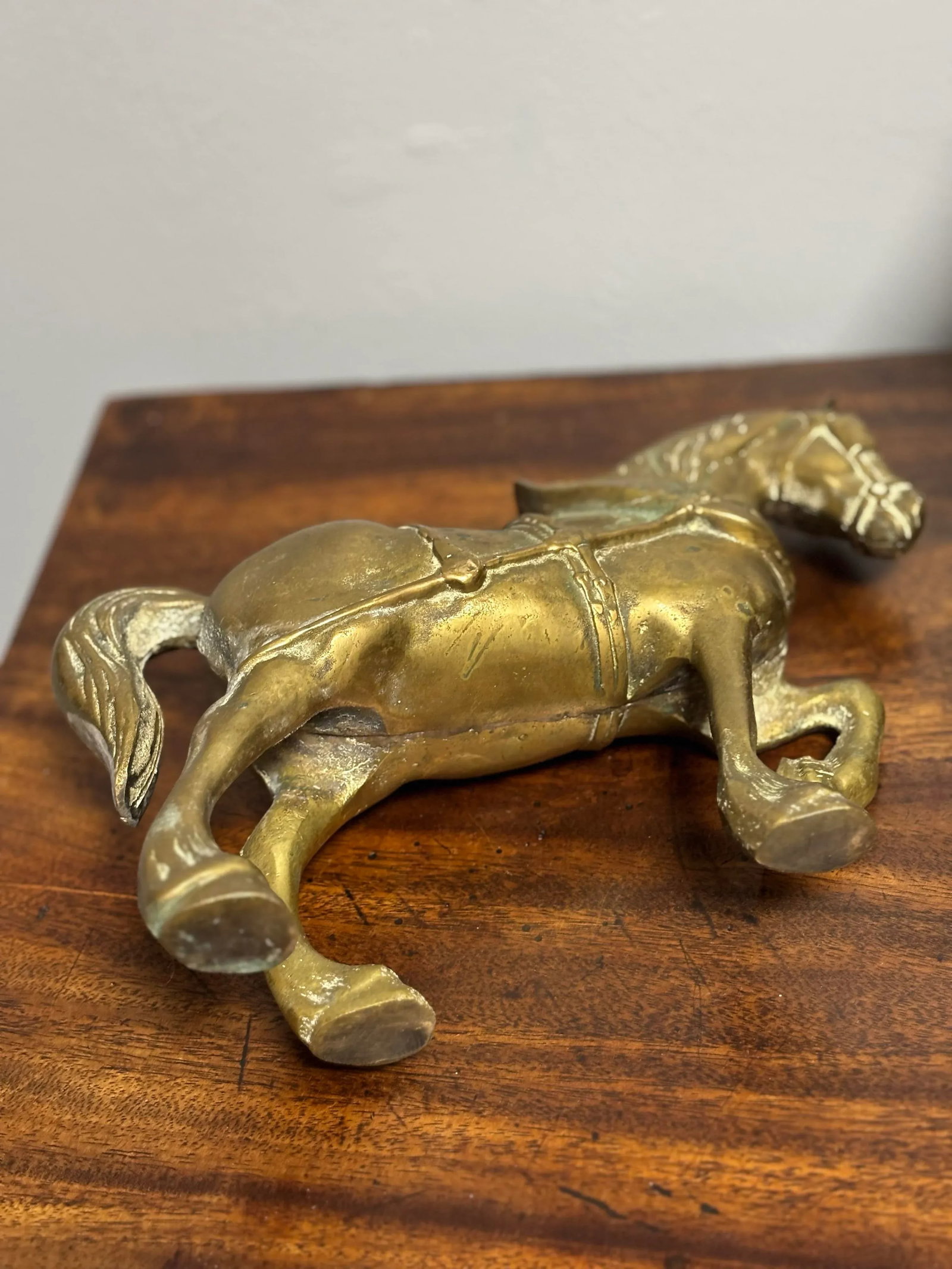 Vintage English Brass Horse - 2