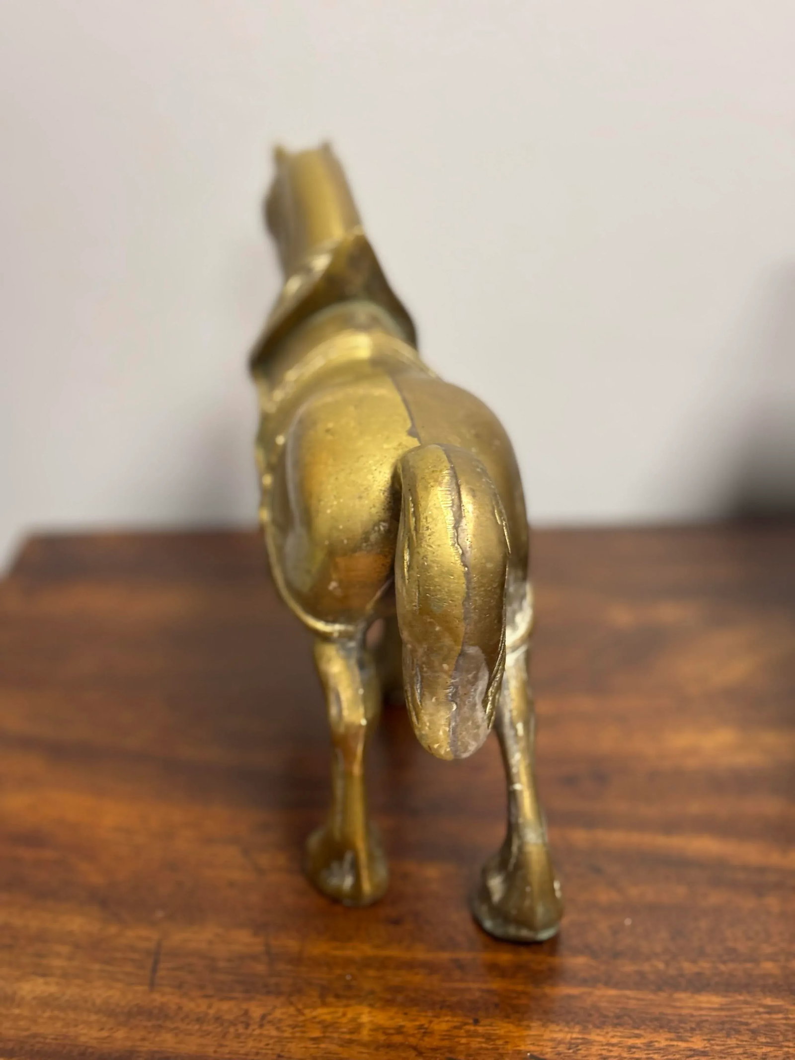 Vintage English Brass Horse - 3