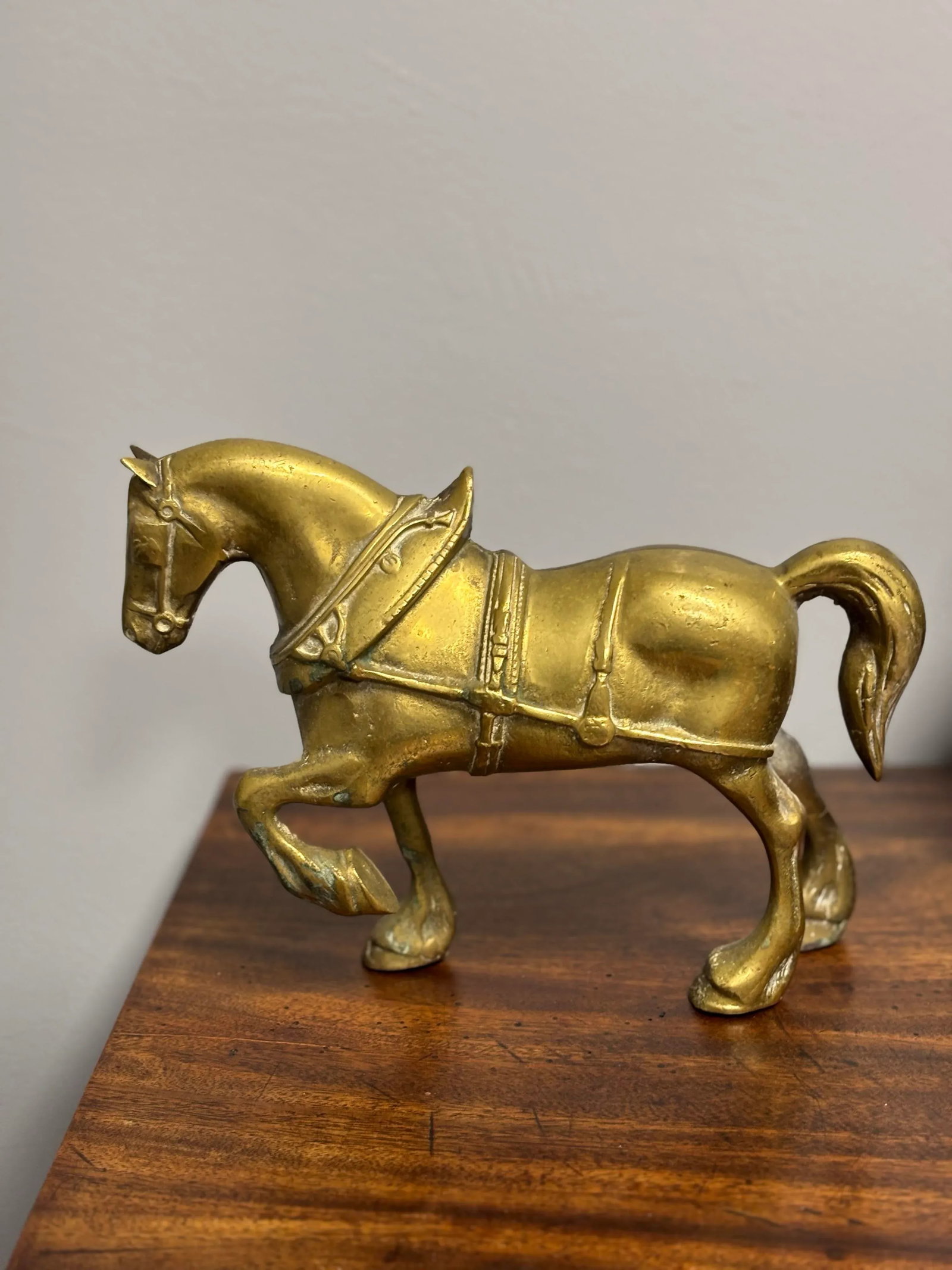 Vintage English Brass Horse - 4